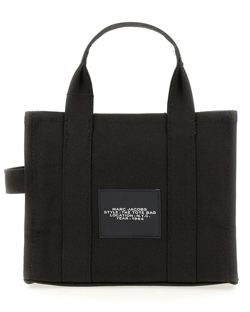 Marc Jacobs Women's Tote Bag The Black Cotton Handbags Hand Black