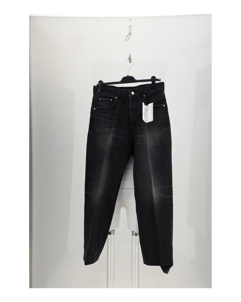 Celine Women's Boyfriend Jeans Max Black Wash Cotton Black
