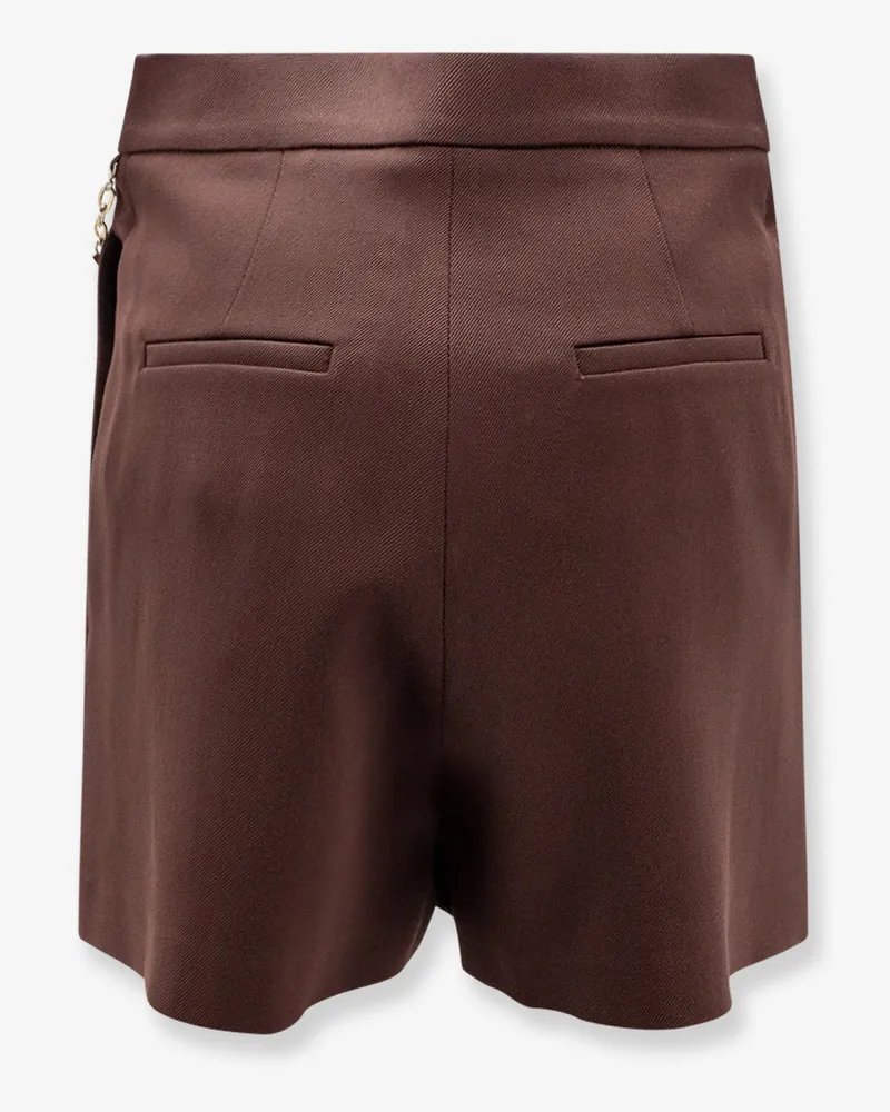 Elisabetta Franchi Women's Stretch Viscose Shorts Brown Brown