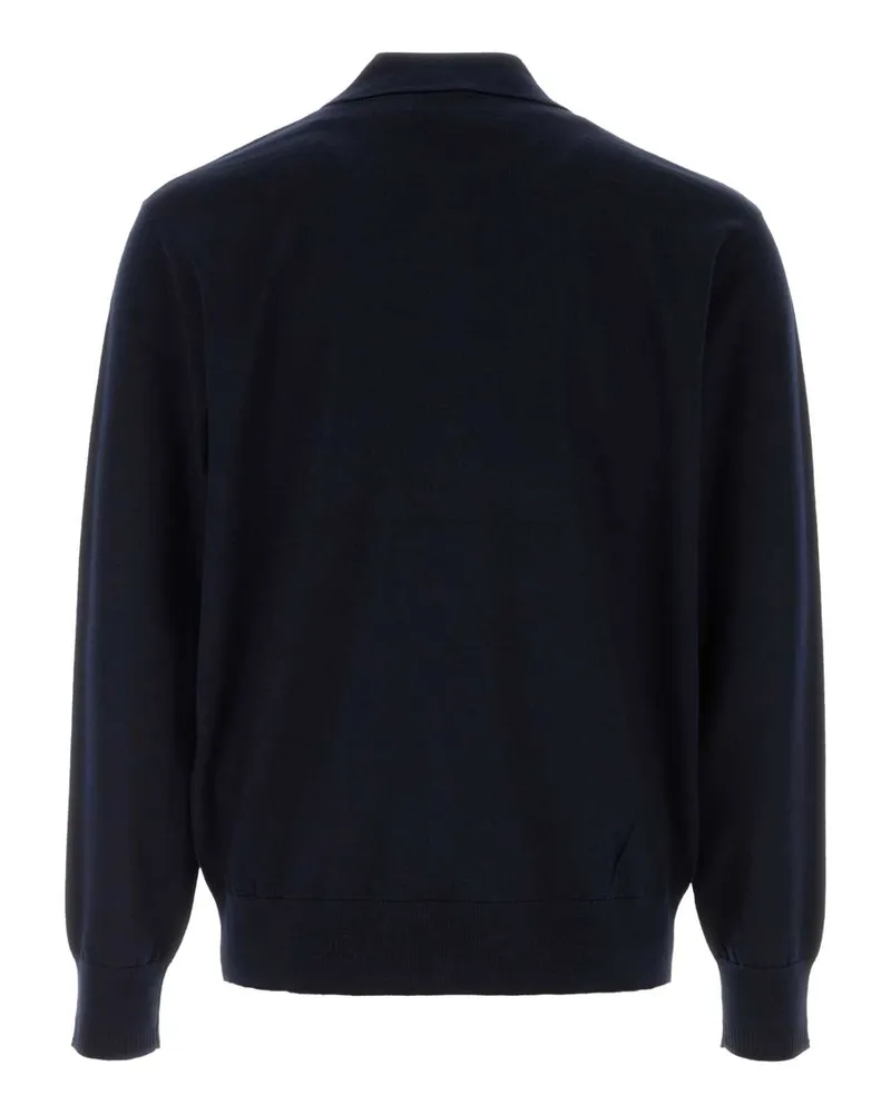 Dries van Noten Men's Navy Blue Wool Muano Sweater Esterno: Lana Merino Maglie Navy