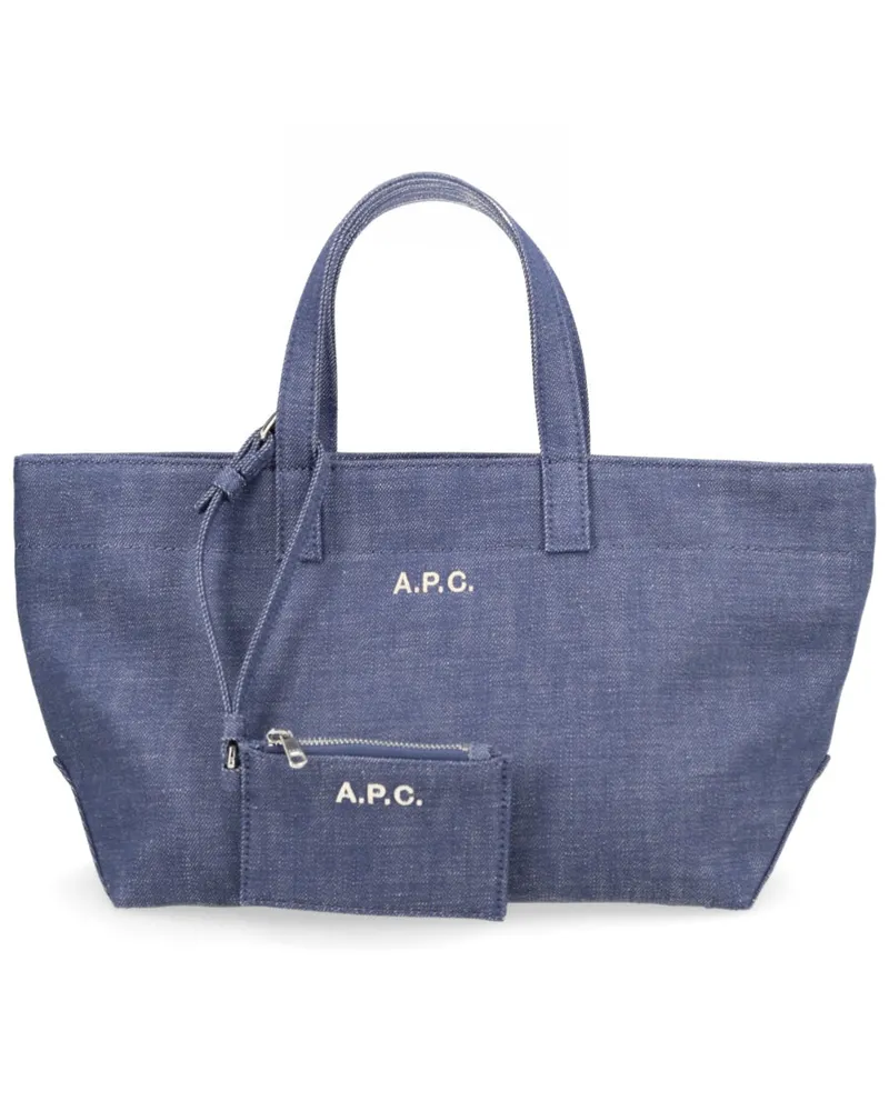 A.P.C. Drummer Tote Bag — Blue Blue