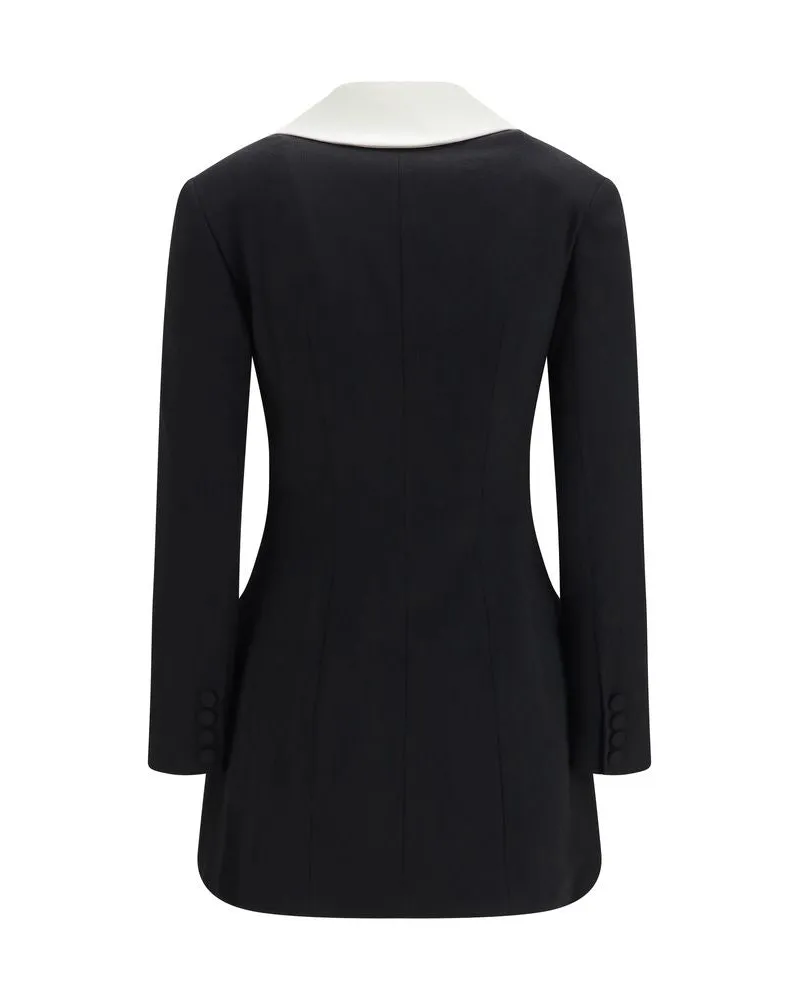 Self-Portrait Women's Black Wool Oves Aries Blazer Clothing Black