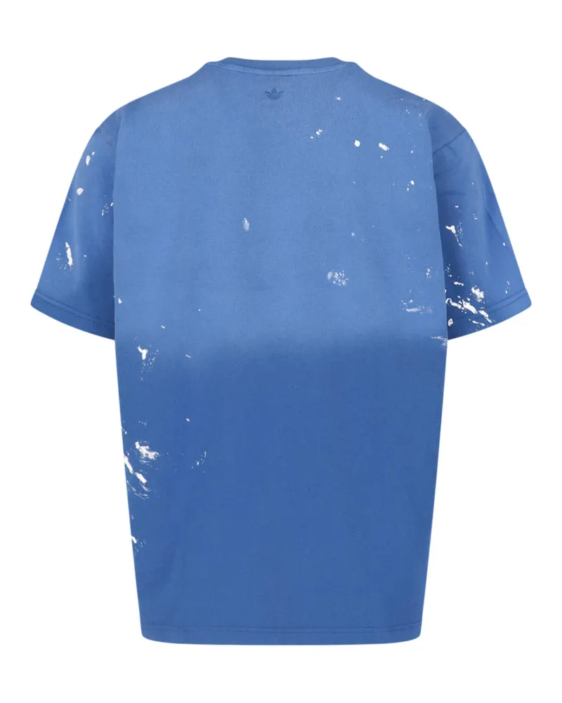 adidas Unisex T-Shirts And Polos Blue Cotton Blue