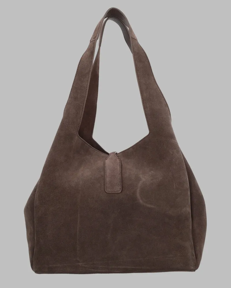 Hogan Women's Leather Shoulder Bag Trend Brown Brown