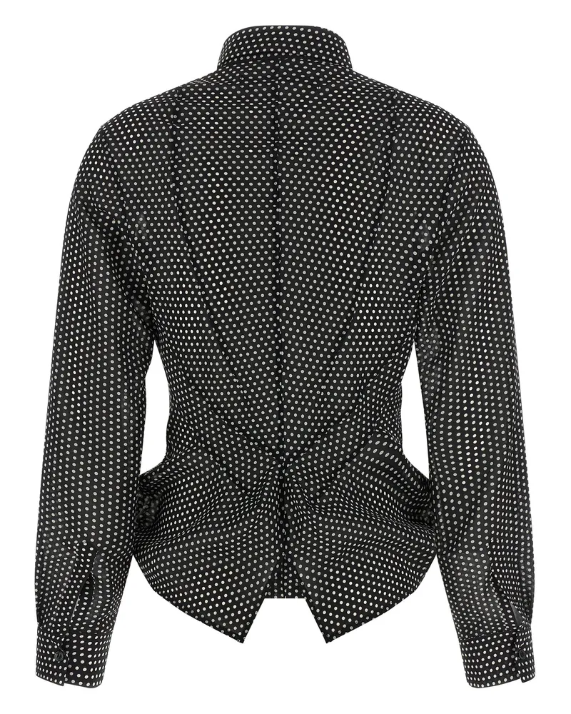 Junya Watanabe Women Bicolor Polyester Blouse Black