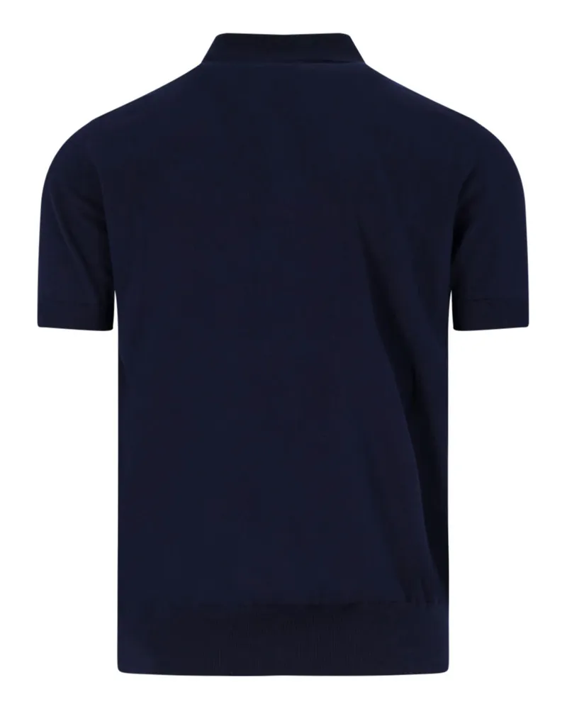 K-Way Men T-Shirts And Polos Blue Cotton Navy