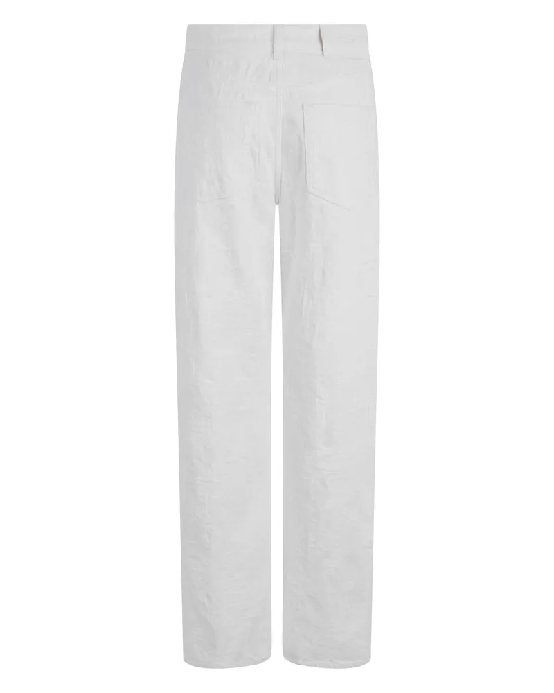 Diesel Women's Straight-Leg White Denim Jeans Cotton White