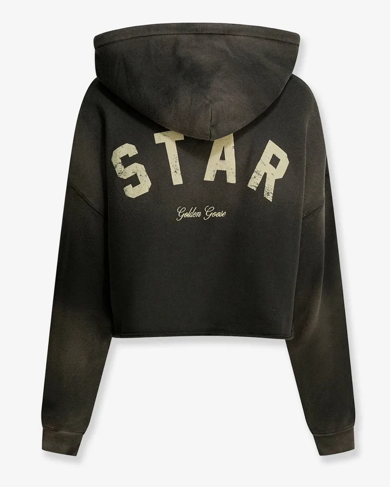 Golden Goose Women's Melange Cotton Sweatshirt Grey Sweatshirts Sweater Gray