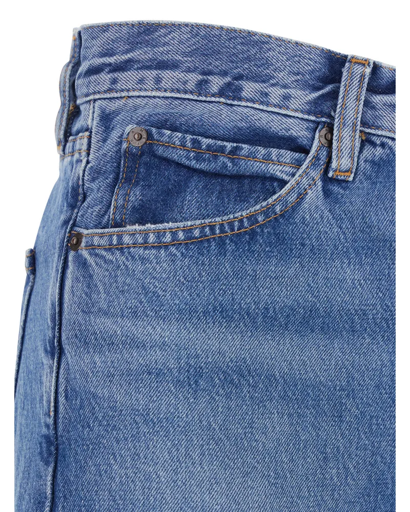 Frame Denim Women's Jeans The Vertical Blue Denim Cotton Blue