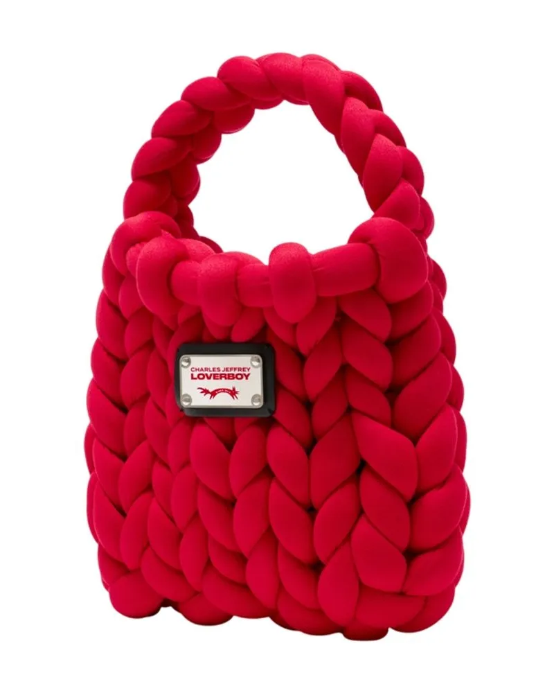 Charles Jeffrey Loverboy Unisex Mini Marshmallow Purse -  Synthetic Red Bags Handbags-Purses Red