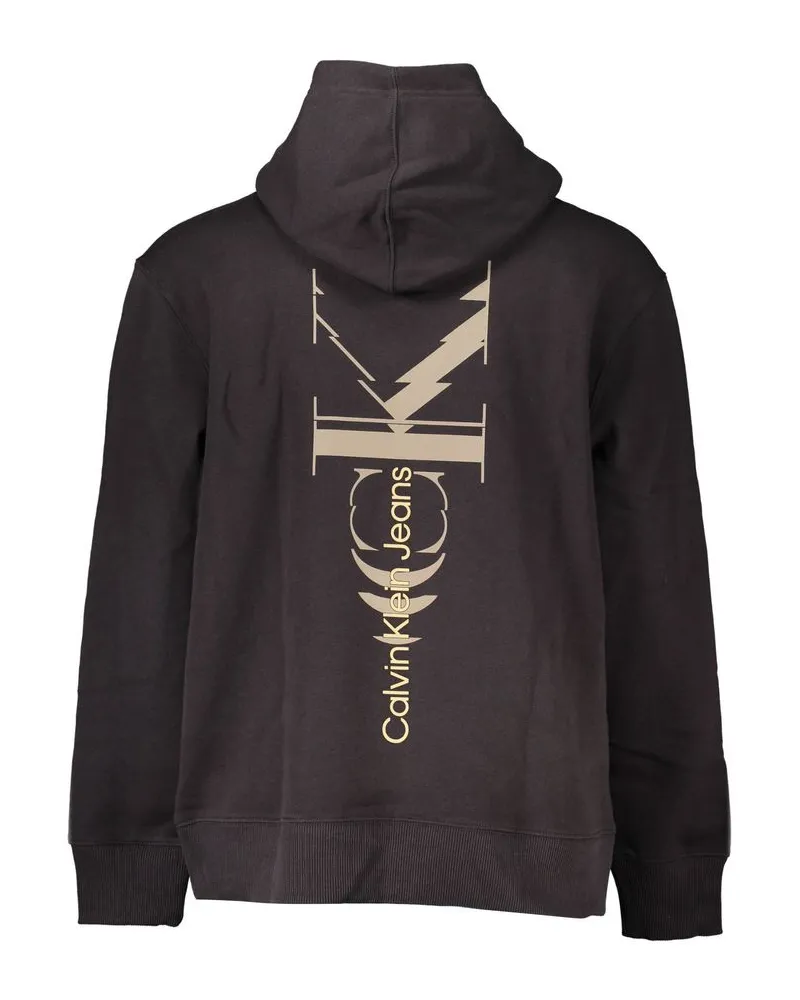 Calvin Klein Cotton-Blend Hoodie — Black Black