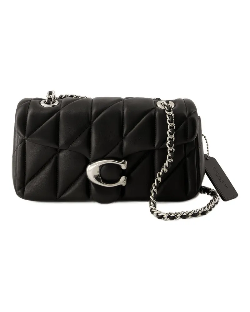 Coach Women's Tabby 20 Crossbody Leather Black Canvas Bags Shoulder-hobo-bags Black