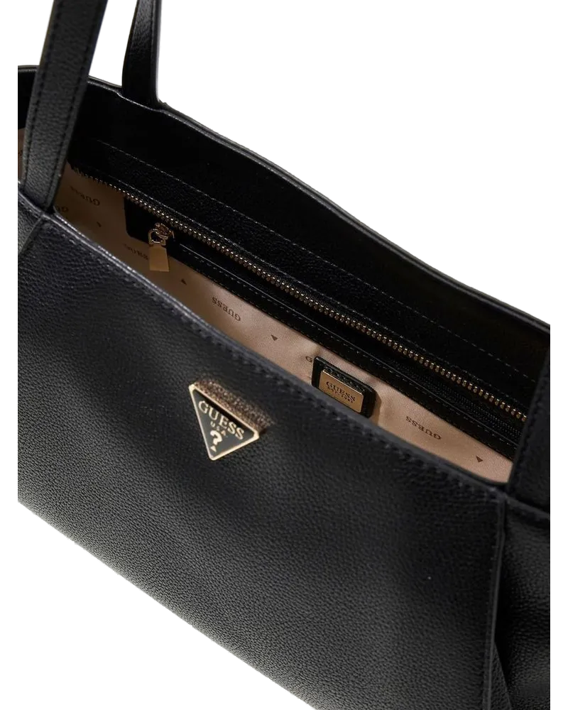 Guess Women's Shoulder Bag Black Polyurethane - Shoulder-Bags Black