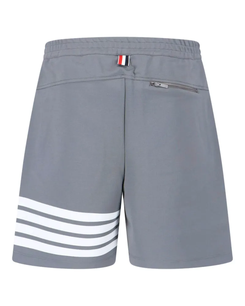 Thom Browne Men's Trousers Grey Viscose Gray