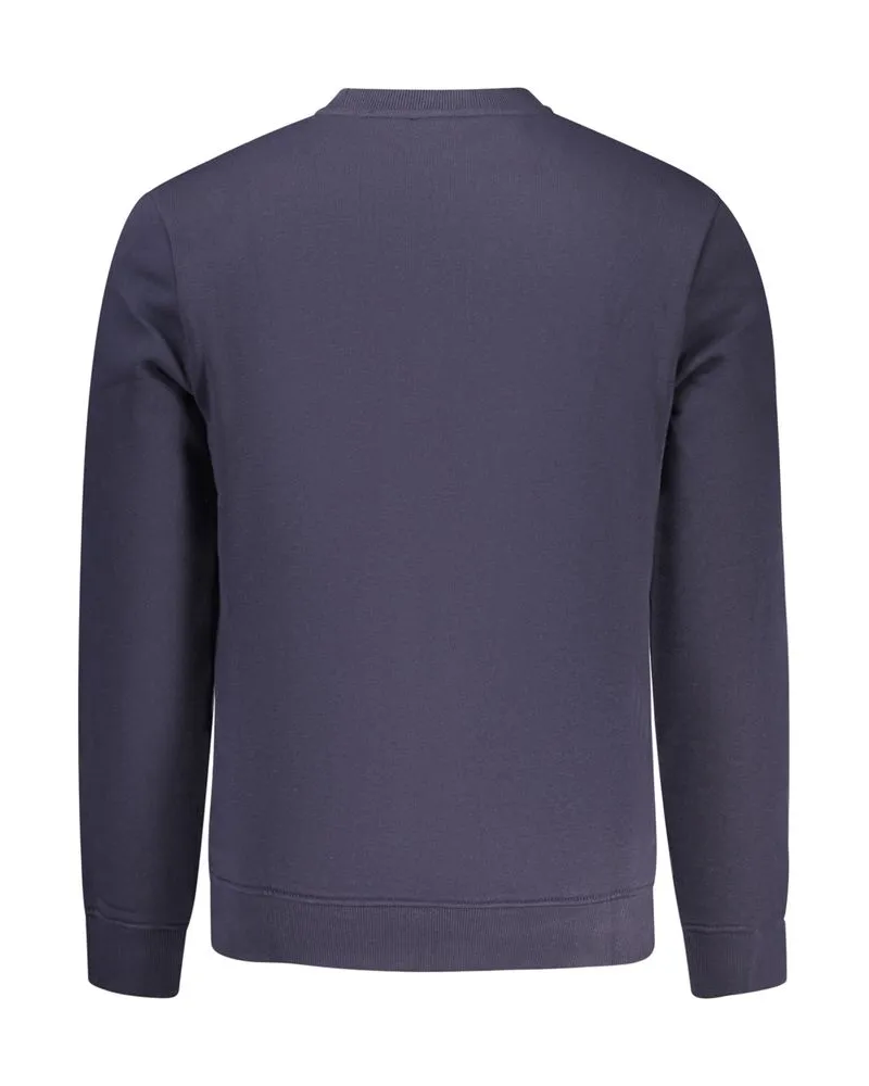 Napapijri Logo-Embroidered Cotton Sweatshirt — Blue Blue