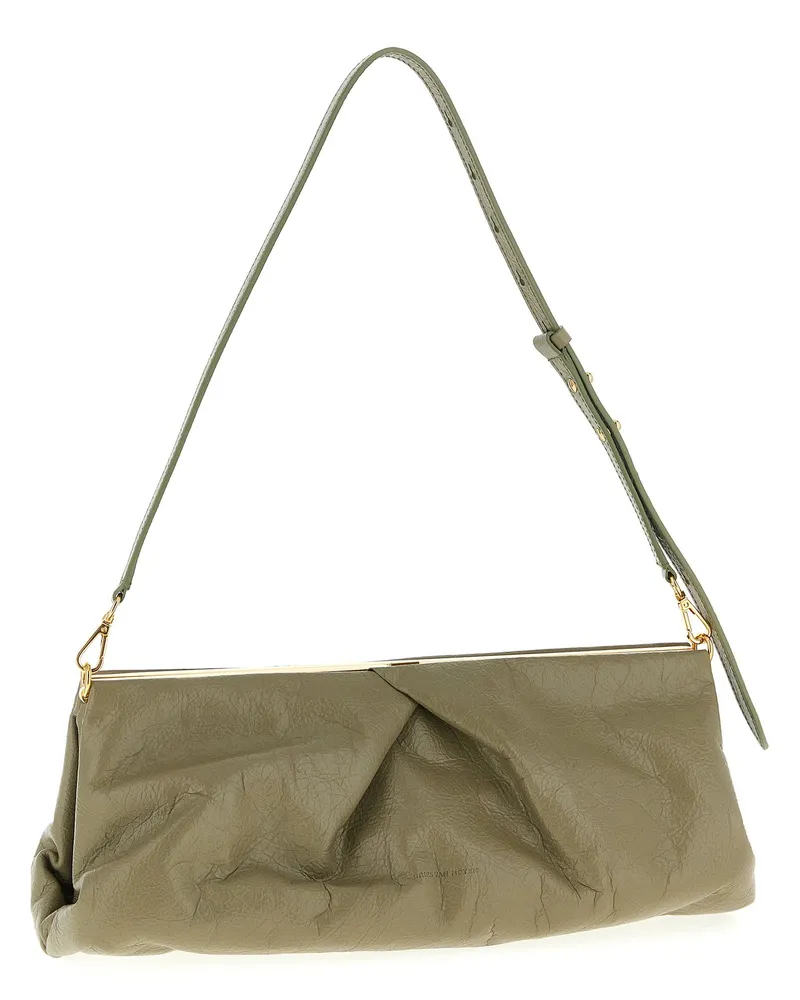 Dries van Noten Crisp Clutch — Taupe Taupe
