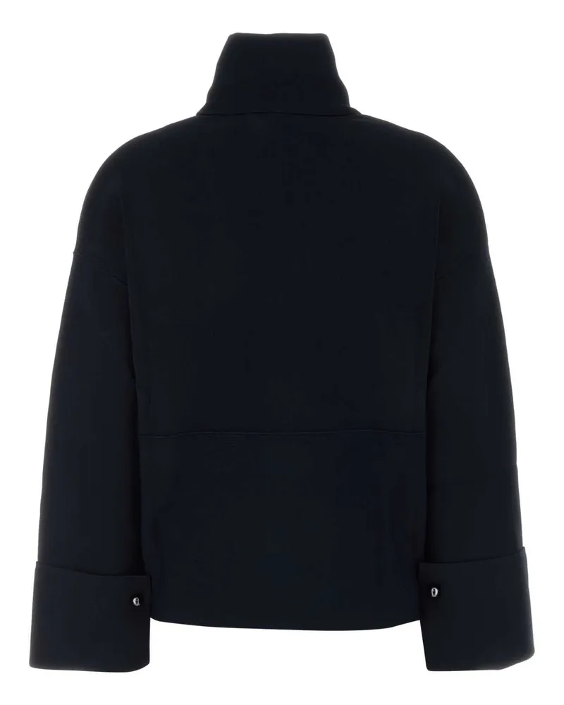 Max Mara Women's Dark Blue Viscose Blend Formato Sweatshirt Blu Marino Exterior: Nylon Felpe Sweater Navy