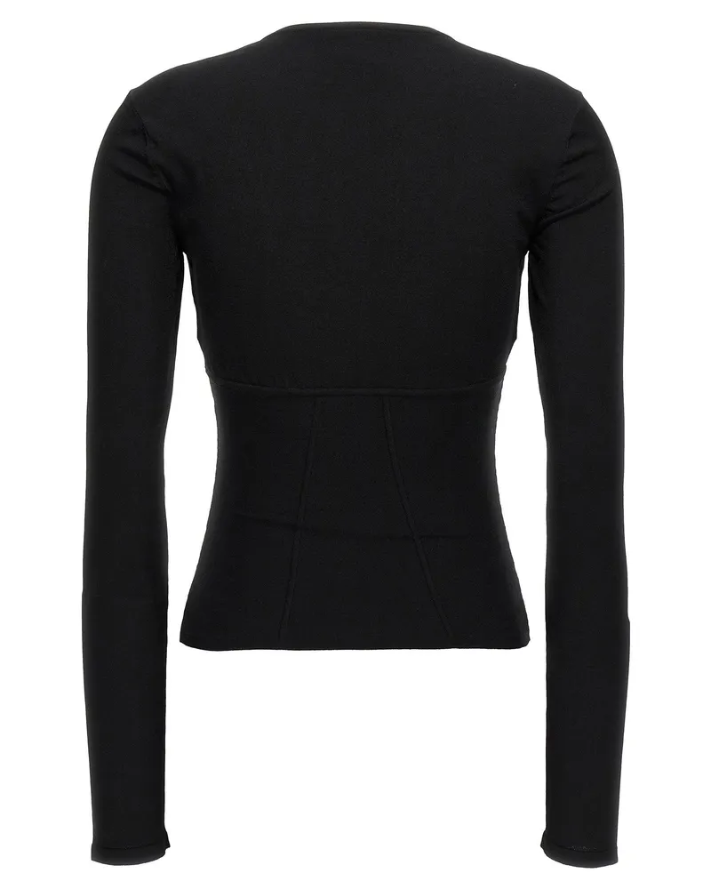 Nensi Dojaka Padded Bustier Bustier Top — Black Black