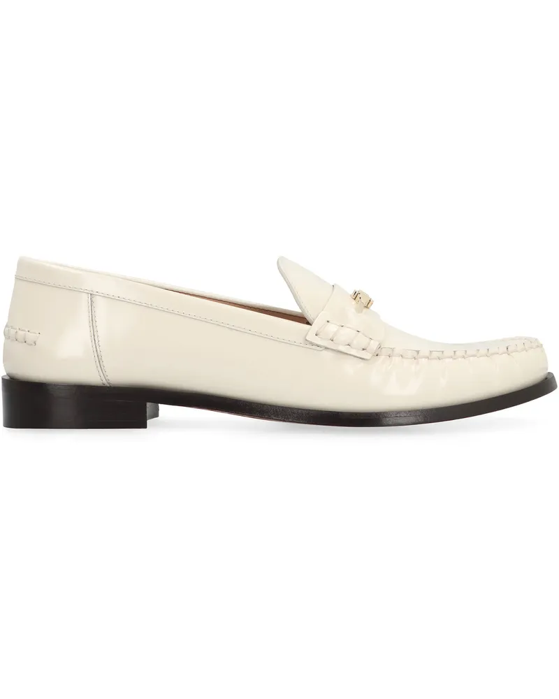 Ferragamo Women's Loafers New Vara Leather Cream Calf Beige