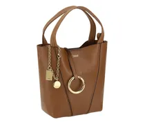 Women's Spin Shoulder Bag Clay Brown Calf Leather Bos Taurus