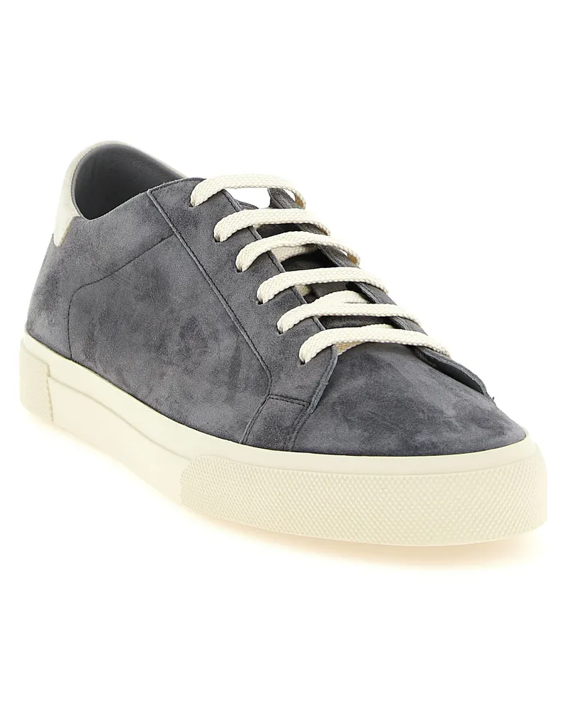 Brunello Cucinelli Suede Sneaker — Charcoal Charcoal