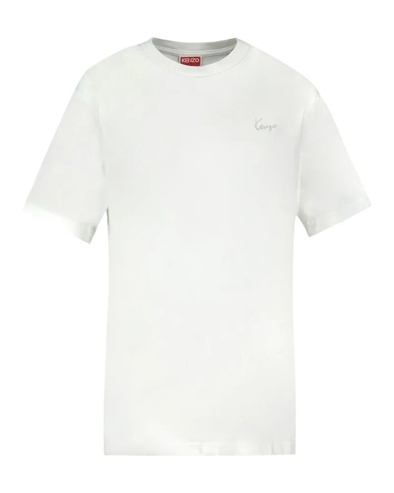 Kenzo Men's Gots Signature T-Shirt -  Cotton White Ready-To-Wear T-Shirts White
