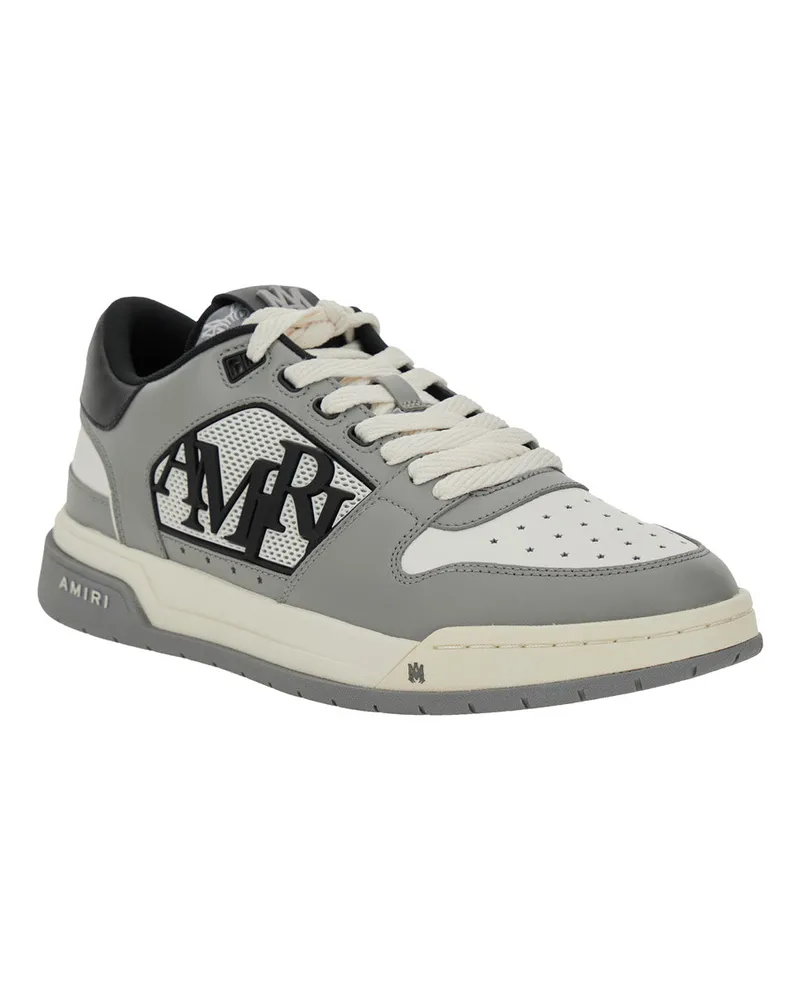 Amiri Men's Sneakers Classic Low Grey Leather Cow Trainers Gray