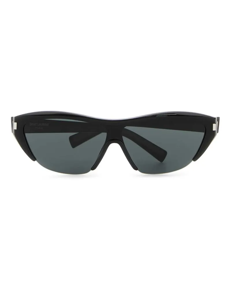 Saint Laurent Women's Black Acetate Sl 704 Sunglasses Blackblack Exterior: Occhiali Da Sole Black