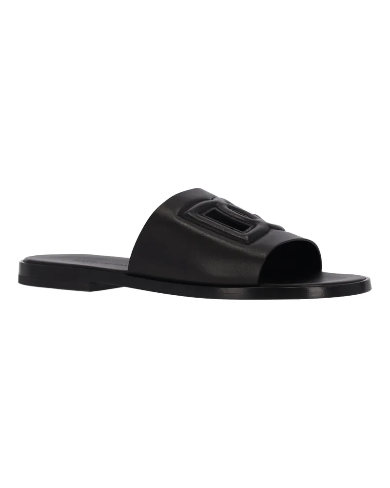 Dolce & Gabbana Men's Sandals Black Calf Leather Black