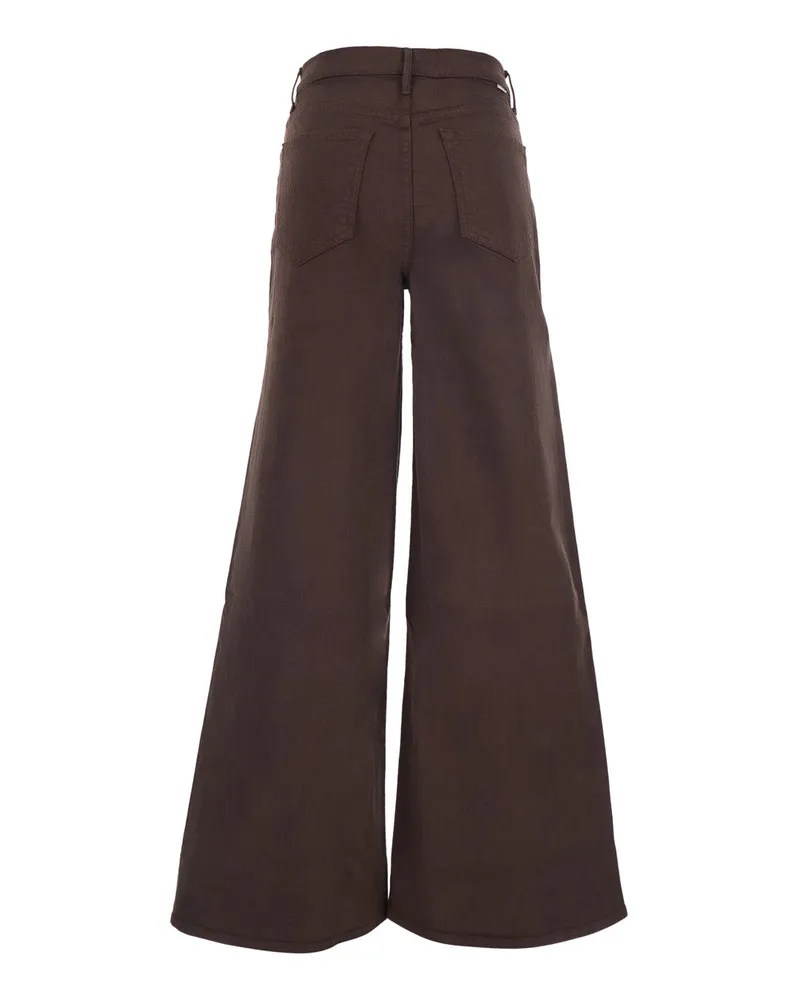 Mother Women's Jeans The Undercover Sneak Brown Cotton Brown