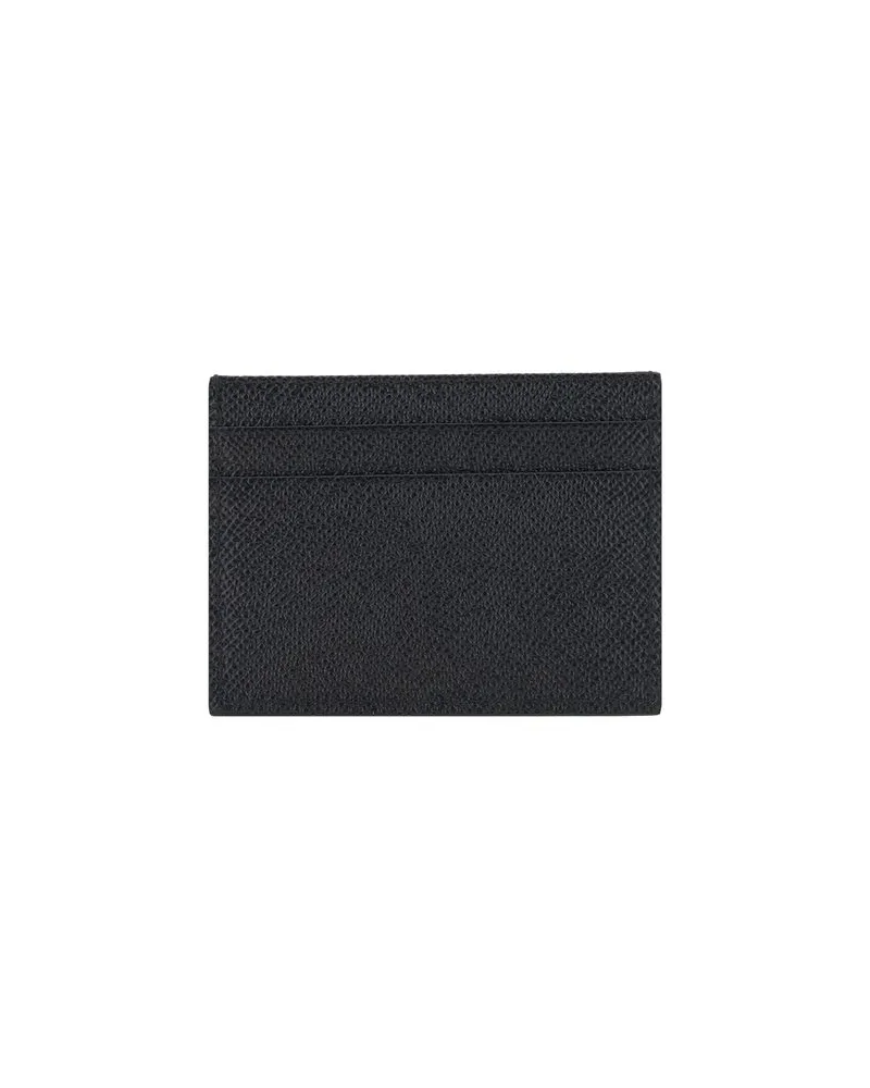 Dolce & Gabbana Women's Black Calf Leather Bos Taurus Wallet Black