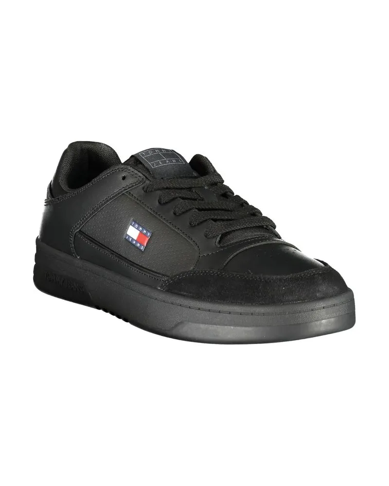Tommy Hilfiger Lace-Up Sneaker — Black Black