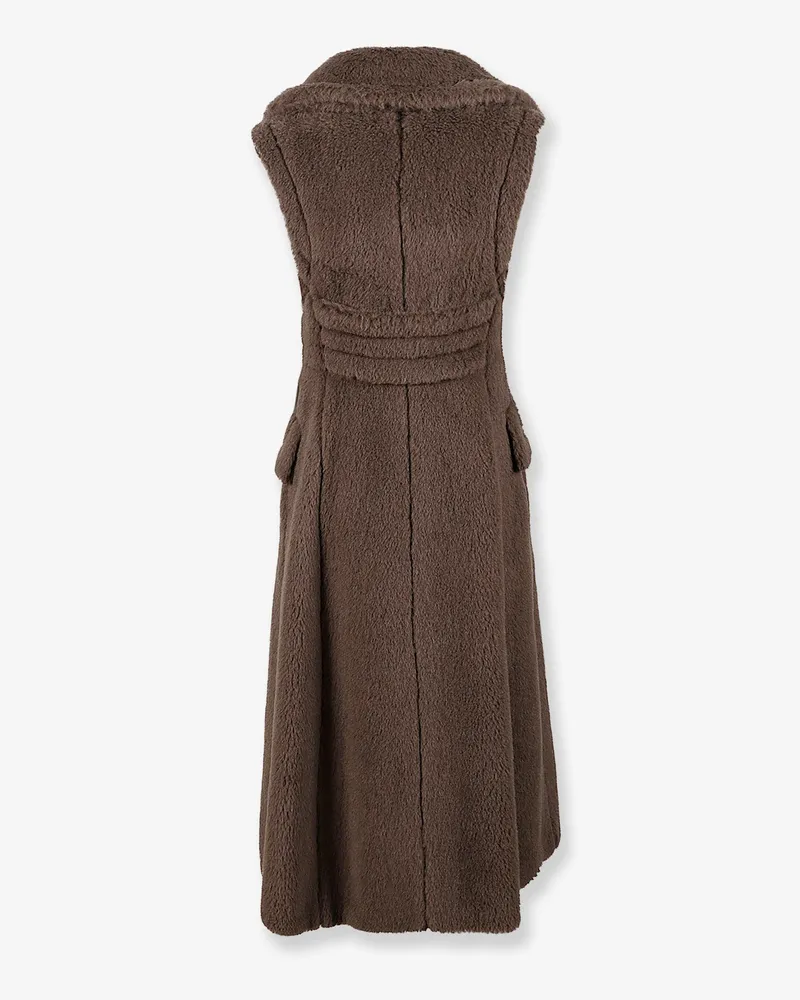 Max Mara Women's Coat Boario Alpaca-Blend Brown Brown