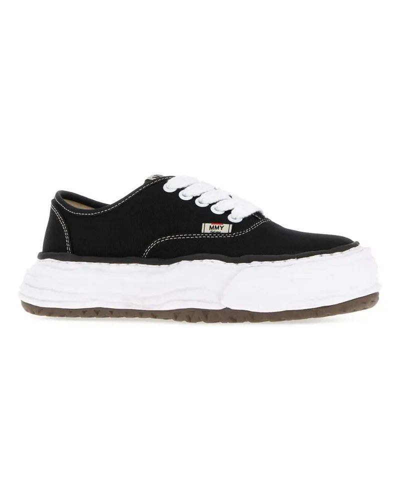 MIHARAYASUHIRO Unisex Black Canvas Baker Sneakers Black