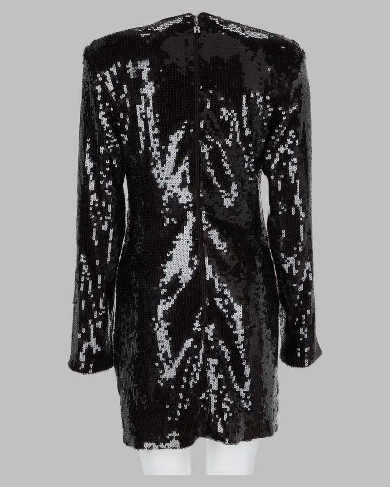 ROTATE Birger Christensen Mini Dress — Black Black