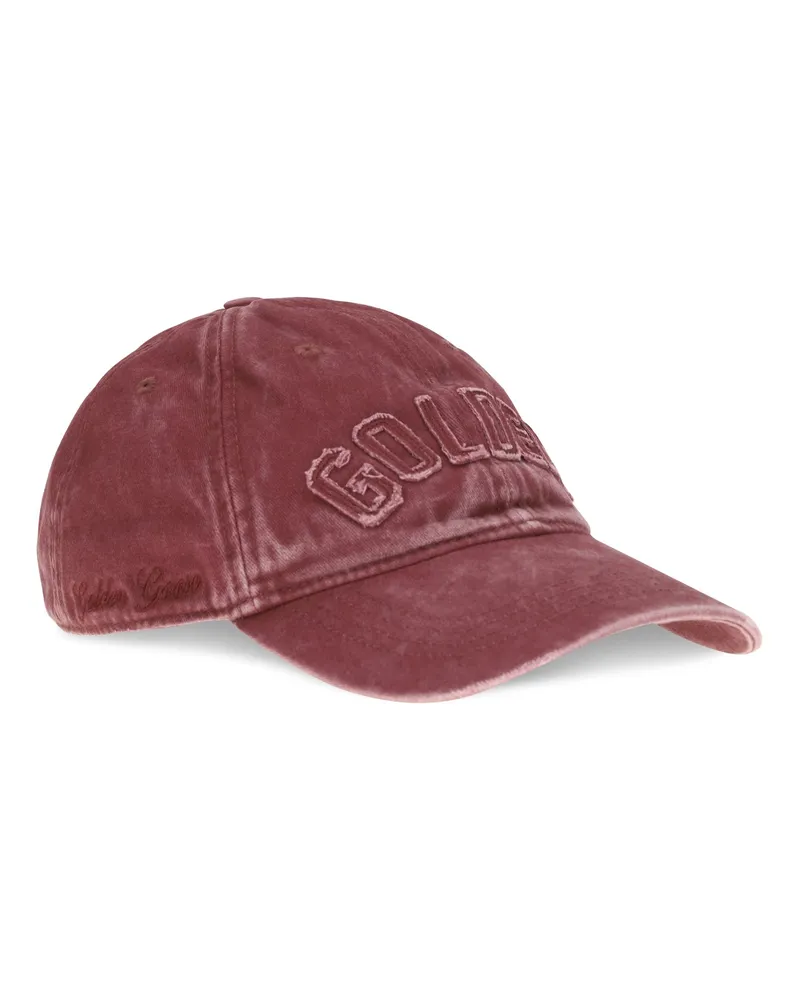 Golden Goose Women's Journey Baseball Cap Windsor Wine Cotton Hats E Hairbands Red