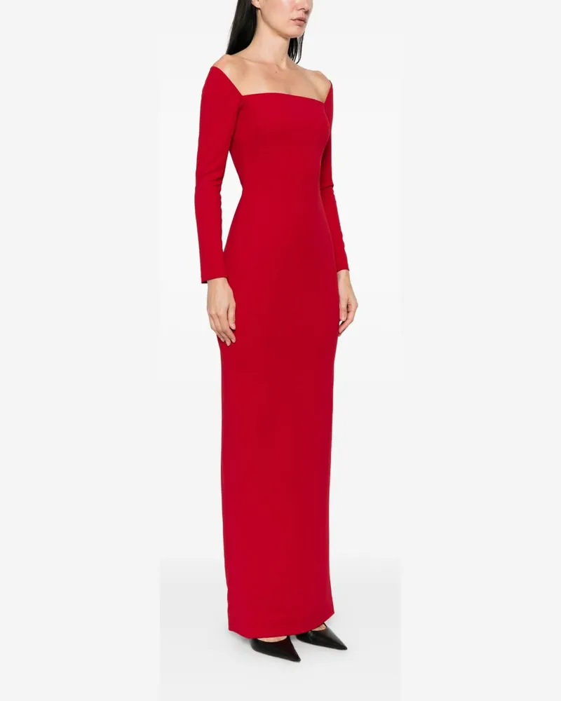 Solace London Lolita Maxi Dress — Red Red