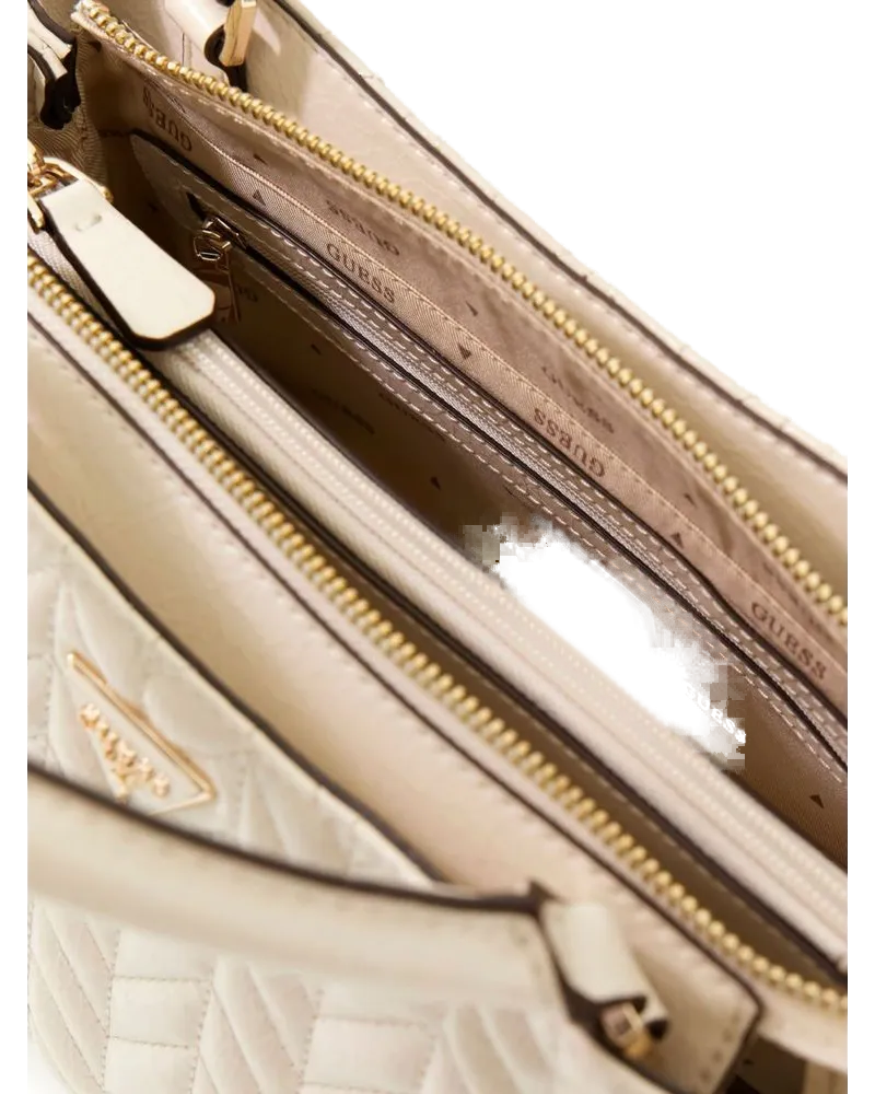 Guess Women's Satchel Bag Stone Polyurethane - Satchel-Bags Beige