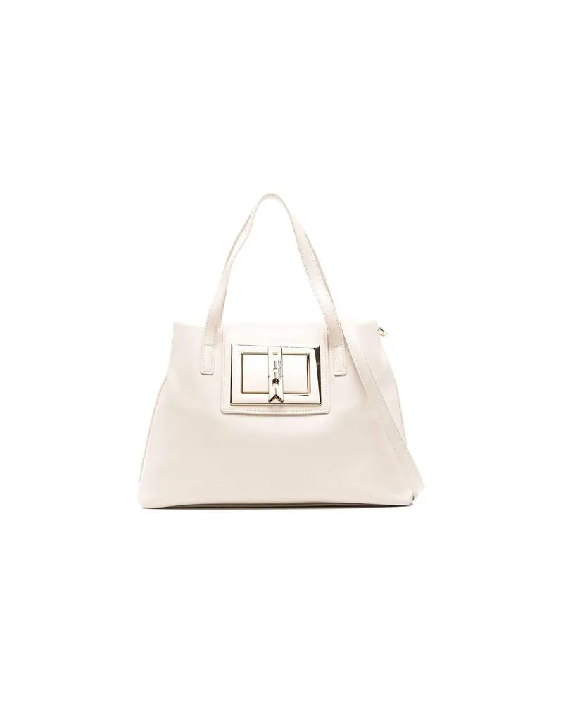Moschino Women's Shoulder Bag Ivory Polyurethane White