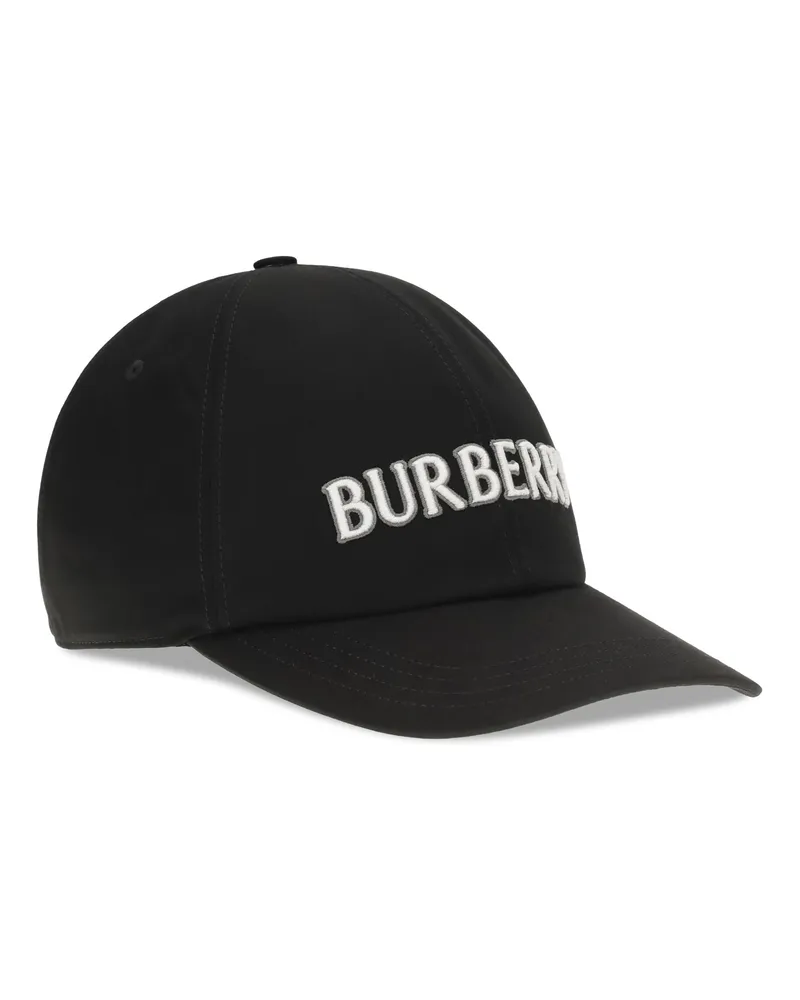 Burberry Men's Logo Cotton Baseball Cap Black Hats E Hairbands Black