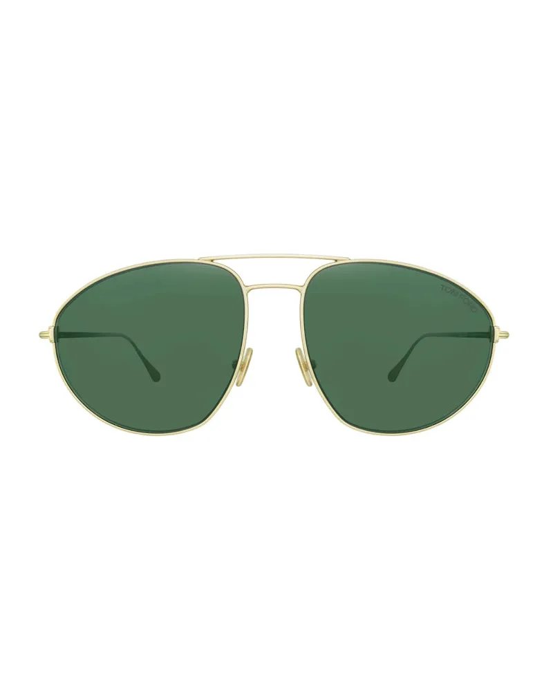Tom Ford FT079628N Aviator Full Rim Sunglasses — Rose gold Rose
