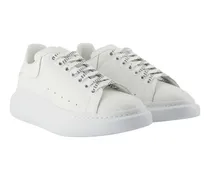 Men's Oversized Leather Sneaker White Calfskin