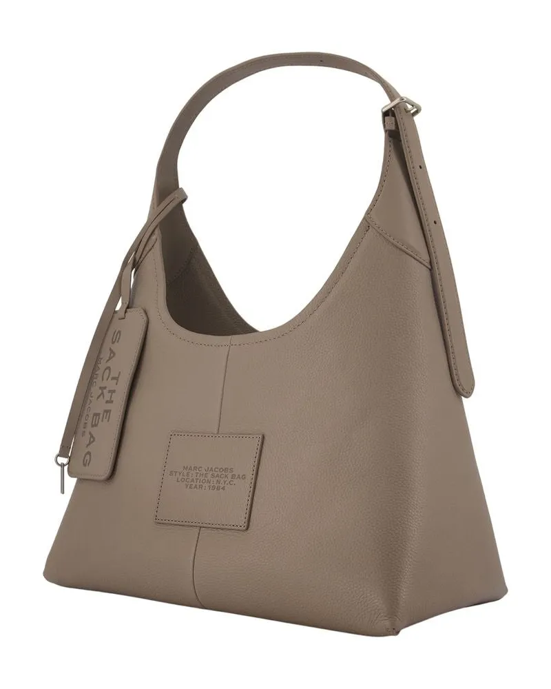Marc Jacobs Women's The Belted Sack Shoulder Bag -  Leather Beige Cowhide Shoulder-Hobo-Bags Beige