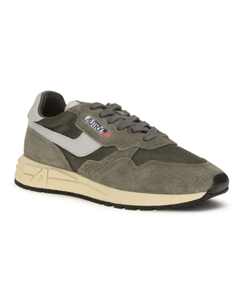 AUTRY Men's Reelwind Low Sneakers Oliv-Harbmist Upper: Suede; Sole: Rubber Oliv/harbmist Oliv