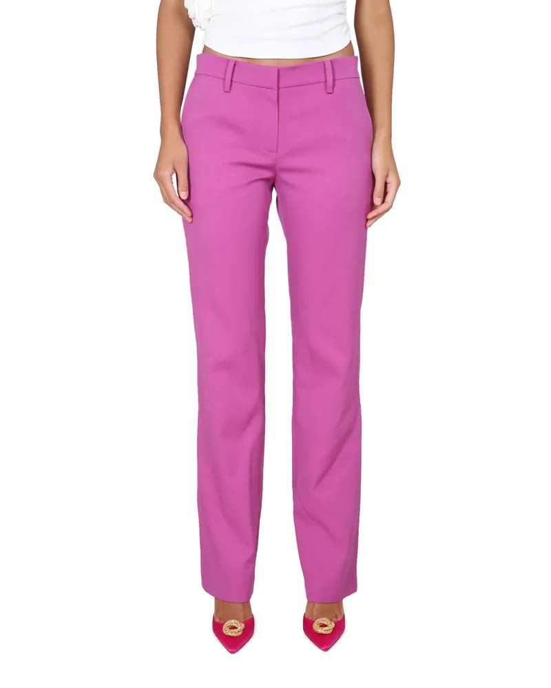 Magda Butrym Wool Trousers — Purple Purple