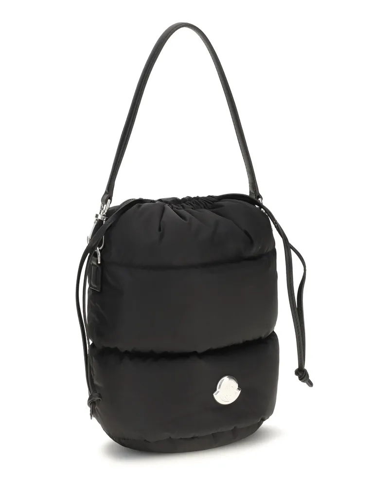Moncler Women's Caradoc Bucket Bag Black Nylon Black