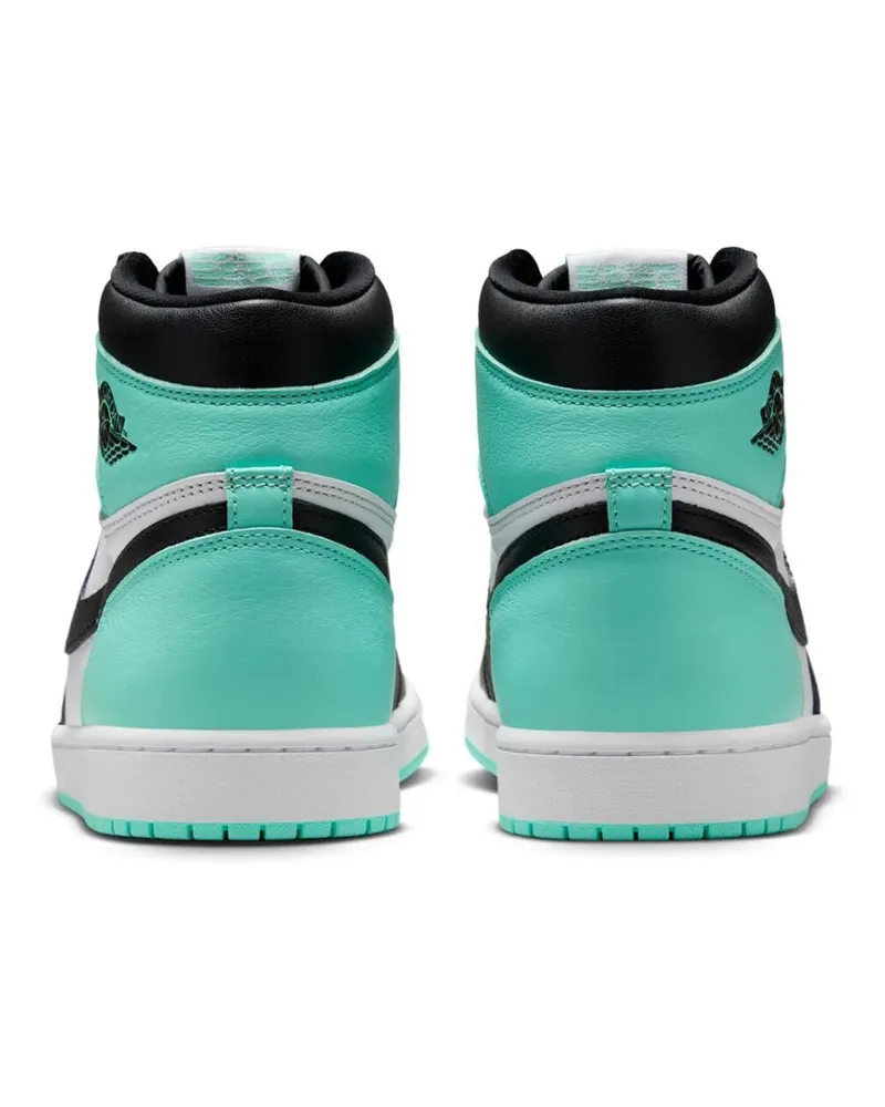 Nike Men's Air Jordan 1 Retro High Og Green Glow Sneakers Multiple Colors Shoes White