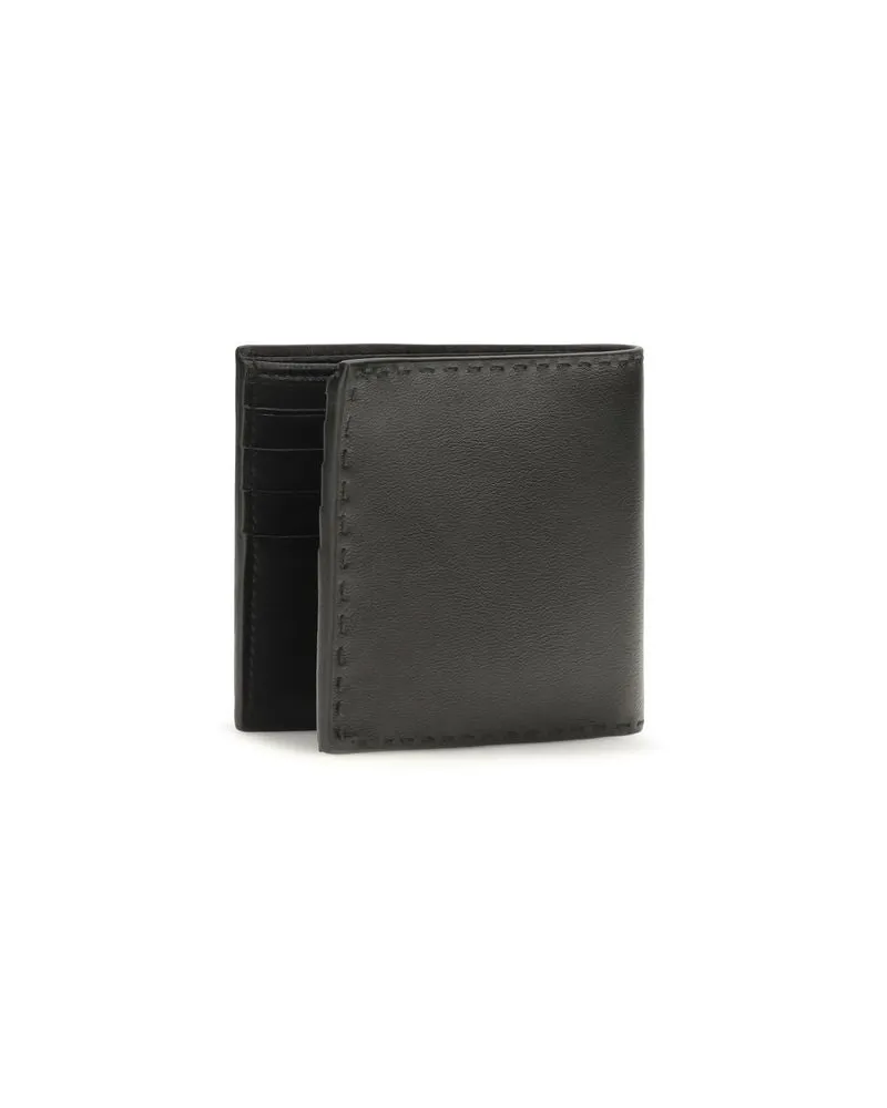 Prada Calf Leather Wallet — Black Black