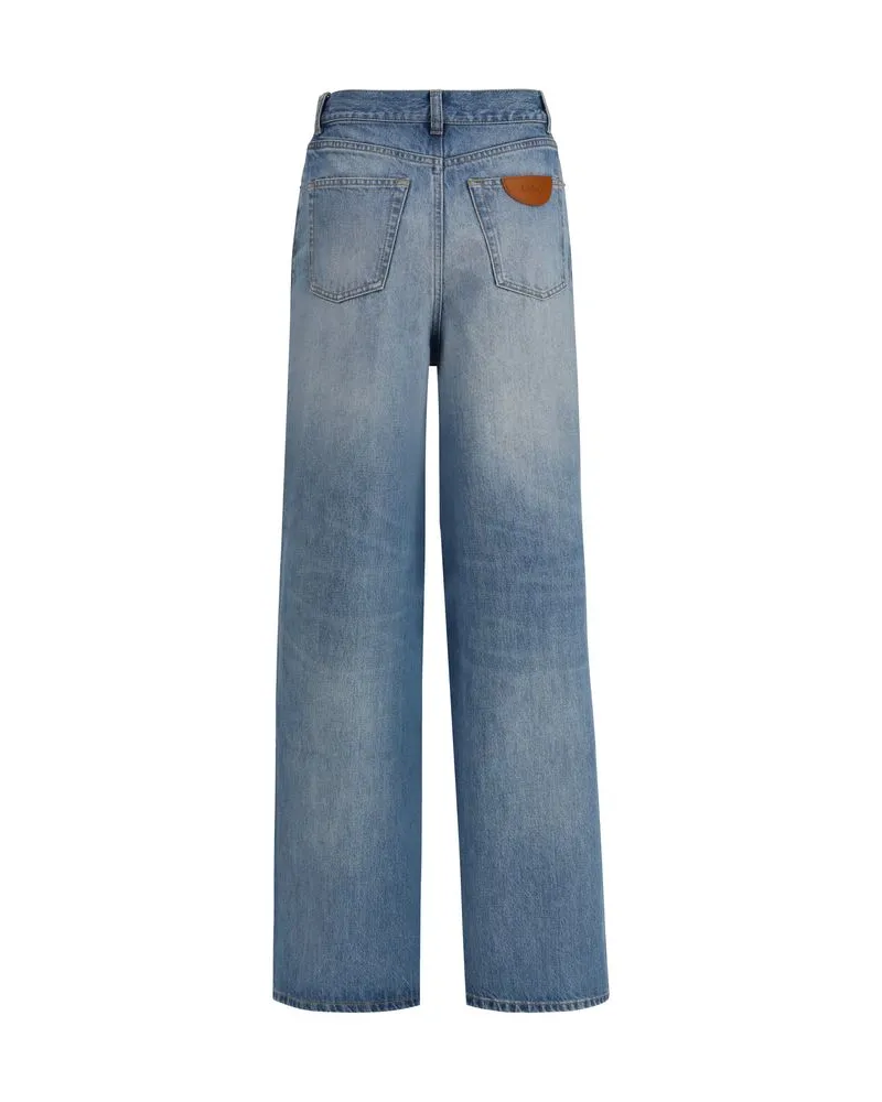 Chloé Women's Blue Cotton Jeans Denim Clothing Blue