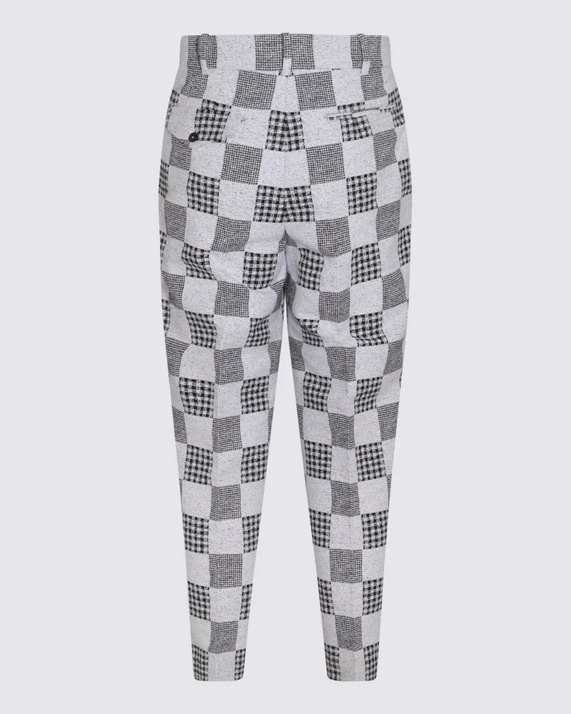 Kenzo Men's Trousers Midnight Blue _co Pa Ac Af White
